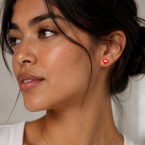 Universal Red Heart Earrings
