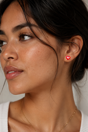 Universal Red Heart Earrings