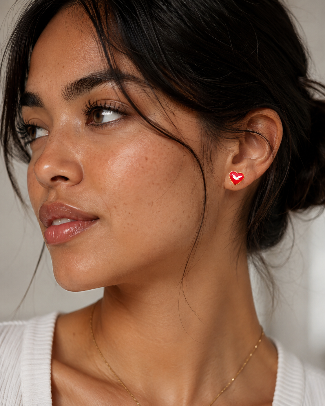 Universal Red Heart Earrings 1 Universal Red Heart Earrings